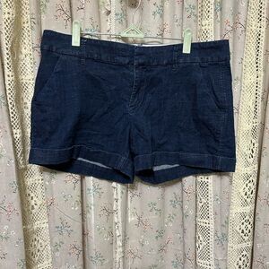 Dear John Hampton Roll Cuff Blue Shorts Size 32